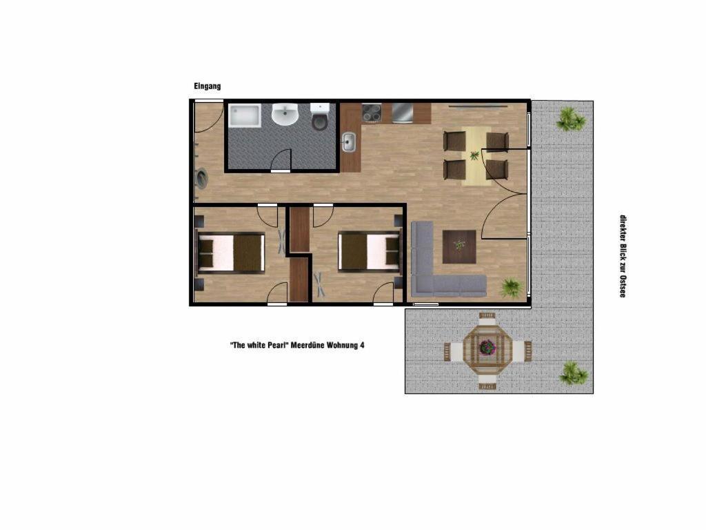 Апартаменты The White Pearl Inkl Waesche Set Хайлигенхафен Экстерьер фото